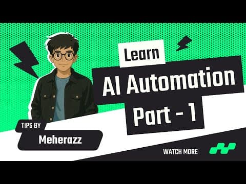 Video thumbnail for an introduction to N8N